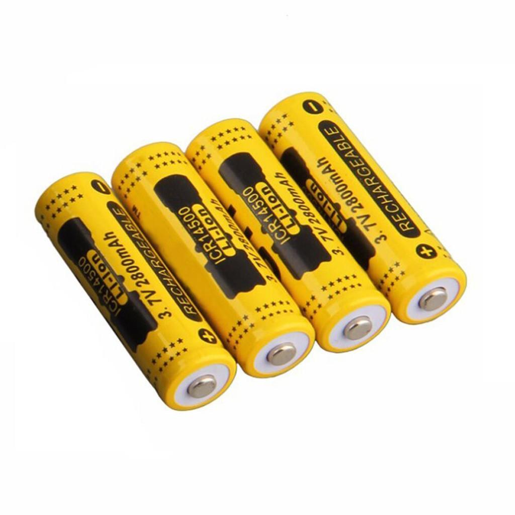 Buy Rechargeable Lithium 14500 Cylindrical Battery 3.7V 2800mAh at