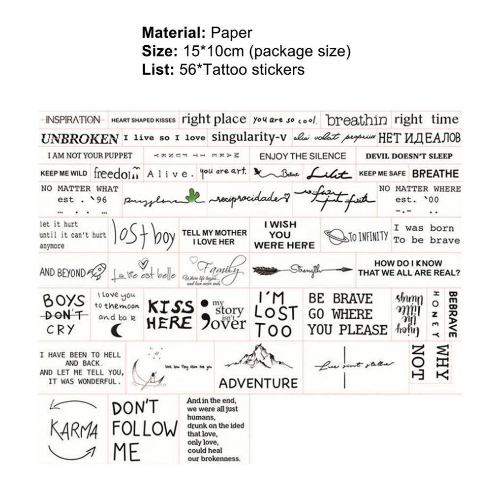 Goedkope Party Wedding Remove Easily Temporary Tattoos Fake Tattoo English Tattoo Stickers Skin Decoration Kopen — Gratis Levering, Eerlijke Reviews Met Foto's — Joom 1000_x_1000_jpg