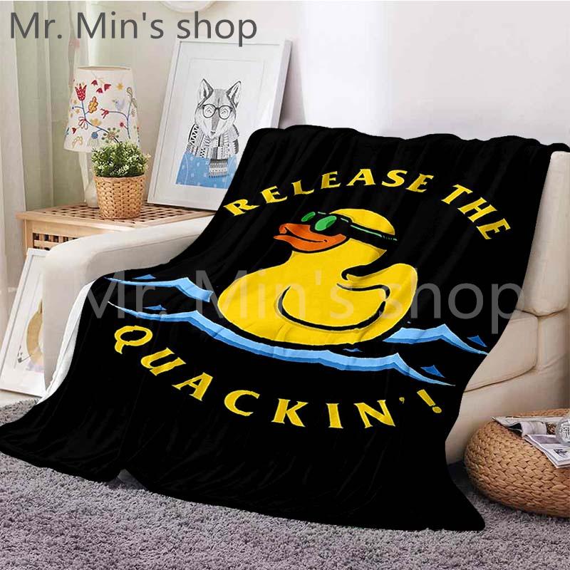 Satın alın Cute Rubber Duck Throw Blanket Ultra Soft Warm All Season