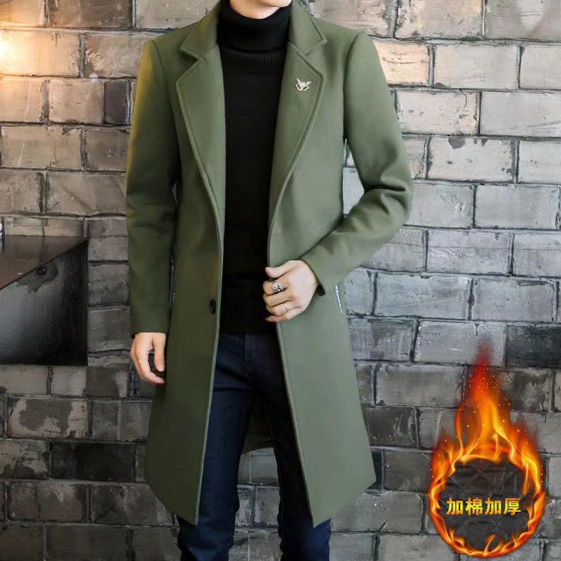 Mens Ankle Length Wool Coat Tradingbasis