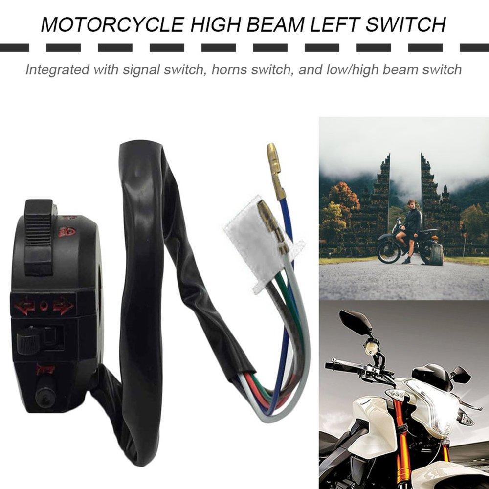 Buy Motorcycle Dirt Bike ATV Turn Signal Horn Light Low High Beam Left Switch NINE at affordable