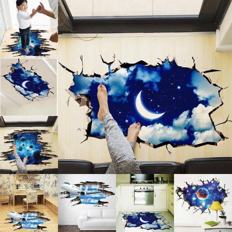 Buy Stylish Removable 3D Galaxy Wall Stickers Art Decals Home