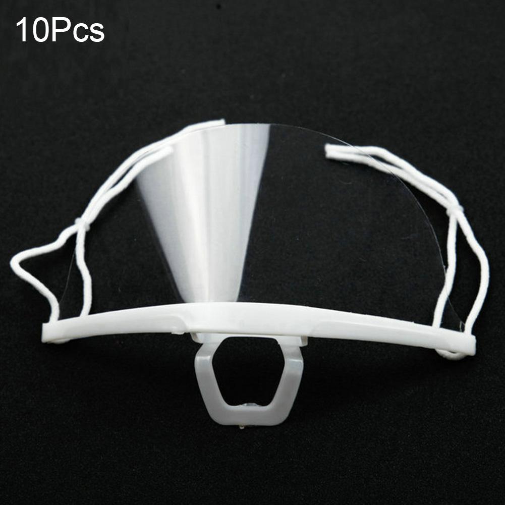 Satın alın AYEVIN 10Pcs Hygiene Safety Face Shield Plastic Visor Protective Fog AntiSplash
