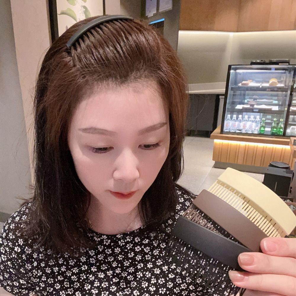 Solid Color Fixed Combs Plastic Inserted Comb Sweet Invisible Extra