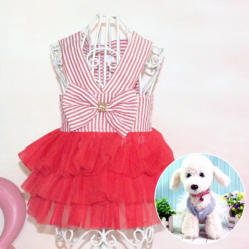 Buy Pet Summer Tutu Dress Girl Dog Princess Skirt Puppy Harness Dress