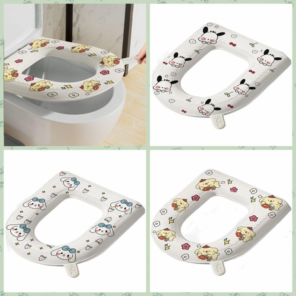 Waterproof Cute Toilet Seat Cover Cartoon Toilet Pad Universal
