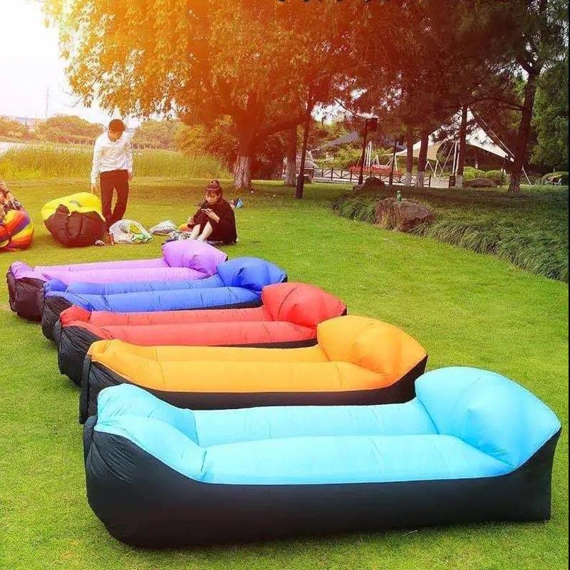 Cheap Portable Outdoor Lazy Inflatable Sofa Camping Inflatable Bed Park