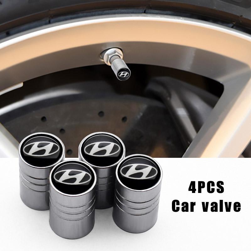 Buy 4pcs Car Badge Wheel Tire Valve Caps Tyre Dust Cap for Hyundai i10