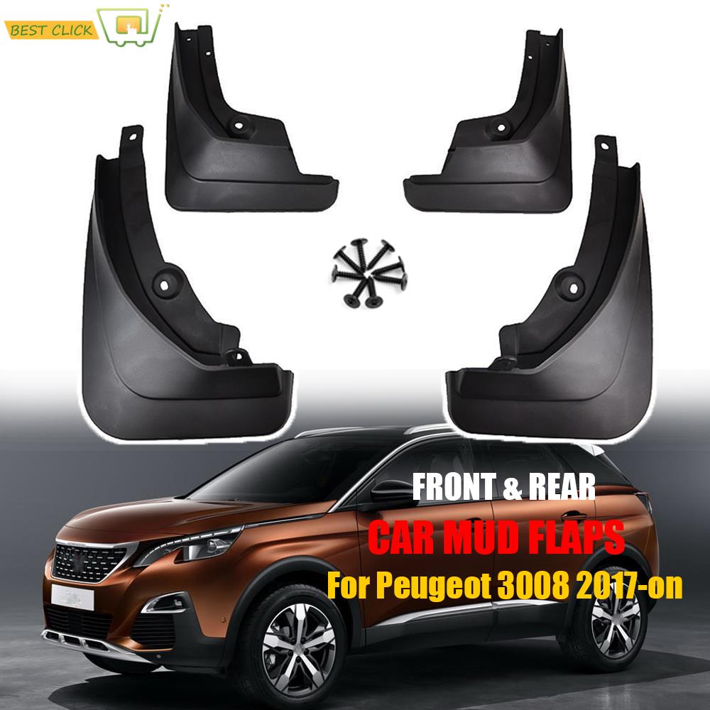 Cheap Mud Flaps For Peugeot 3008 Mk2 GT 2017 2018 Mudflaps Mudguards Splash Guards Fender 4Pcs