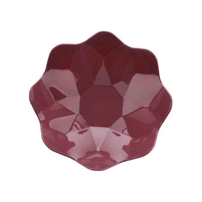 Unbreakable Flower Shape Dinner Plates Restaurant Specialty Saucer Plastic Fruit Plate Wear