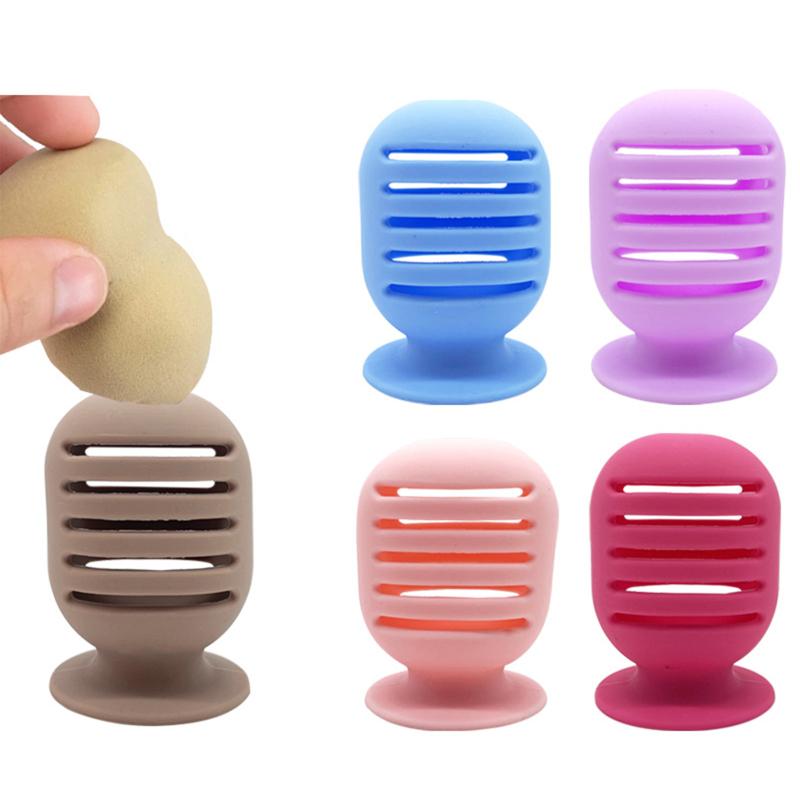 Satın alın Silicone Makeup Sponge Holder Portable Breathable Dustproof