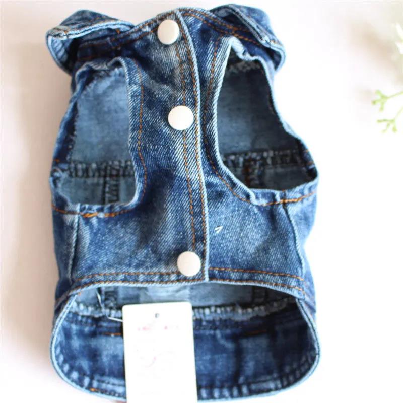 Buy Denim Dog Clothes Cowboy Pet Dog Coat Puppy Clothing for Small Dogs