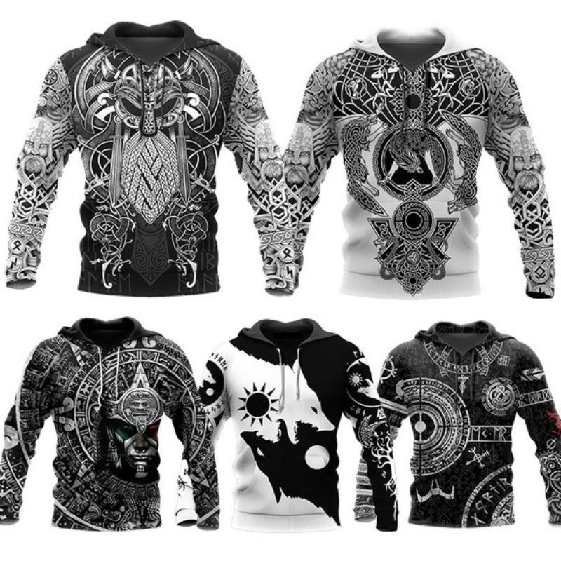 Buy Vikings Tattoo Style Casual Cool Tops 3D All Over Printes Shirts Vikings Armor Hoodie At Affordable Prices — Free Shipping, Real Reviews With Photos — Joom 800_x_800_jpg
