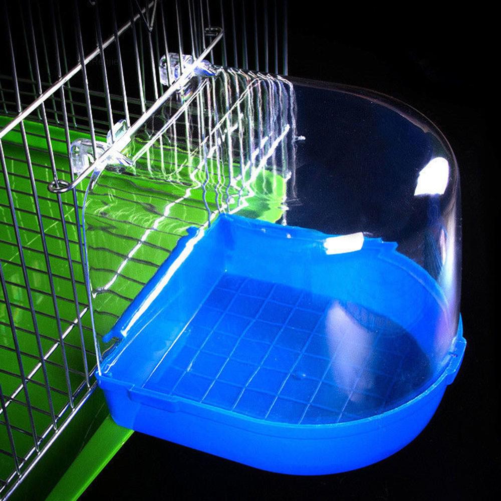 Maijiabao Plastic Bird Bath Bowl Cage Water Hanging Birdbath For Parakeet Lovebird Finch uygun