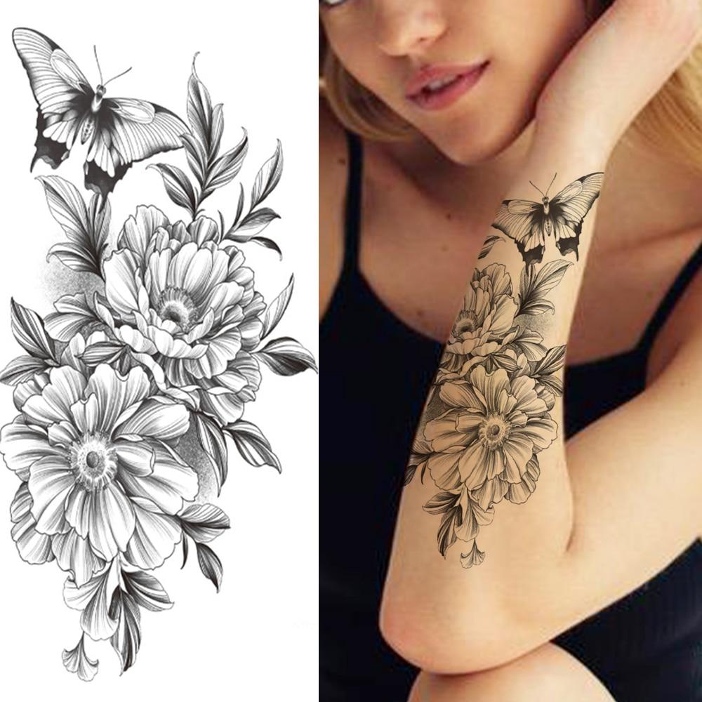 Black Thorns Peony Tatuaggi Temporanei Donne Ragazze Foglia Finta Rosa Dahlia Realistico Tatuaggio Adesivo Trasferimento Tattos Petto Spalla Acquista In Modo Economico — Spedizione Gratuita, Recensioni Reali Con Foto — Joom 1000_x_1000_jpg