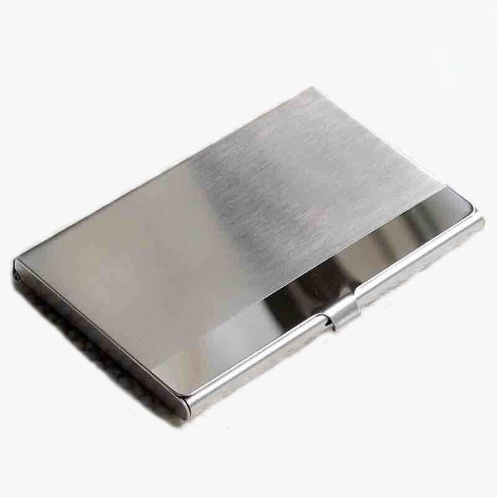 Cheap Card Holder Stainless Steel Silver Aluminium Credit Card Case