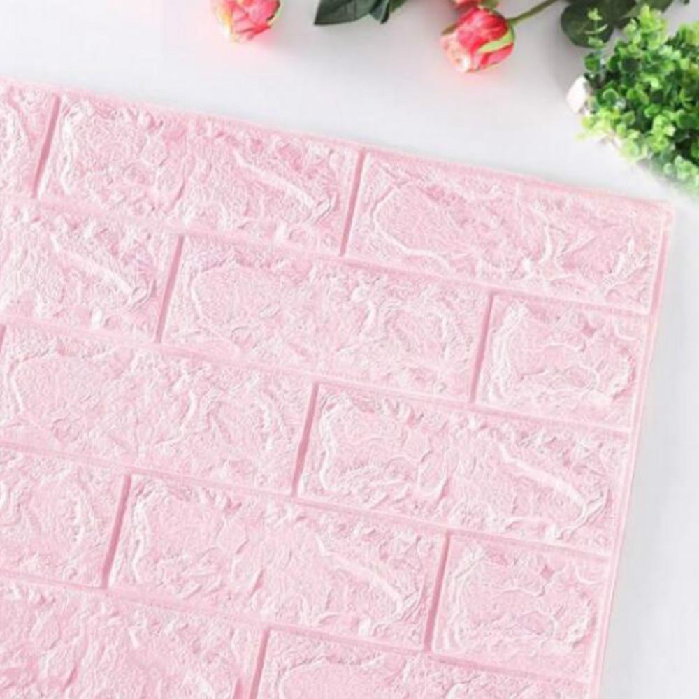 Cheap 3D Brick Wall Stickers PE Foam SelfAdhesive Wallpaper Removable