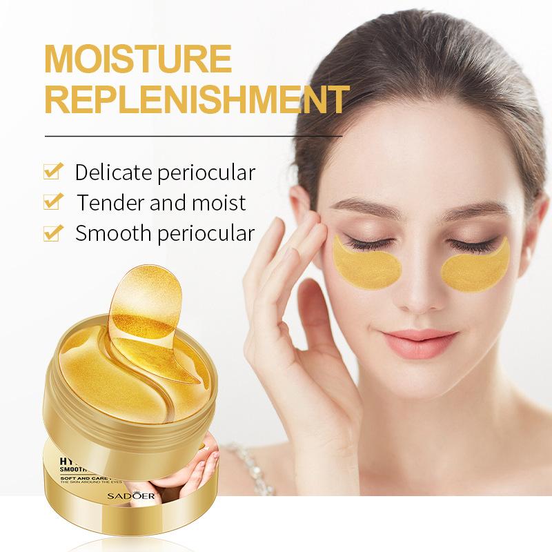 Buy 60pcs/box SADOER Moisturizing&Smoothing Eye Mask Anti Wrinkle Nourishing Eye Mask Eye Care