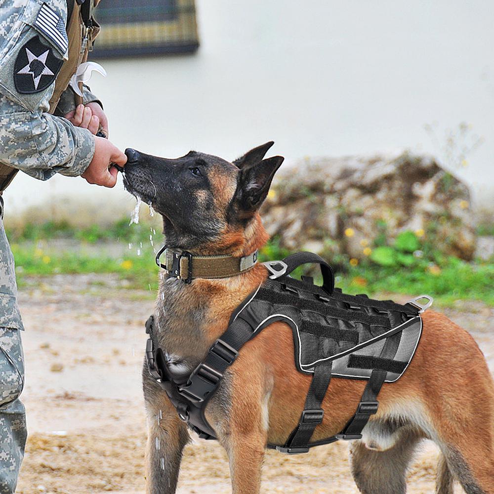 Buy Reflective tactical dog cover military German shepherd dog pet vest