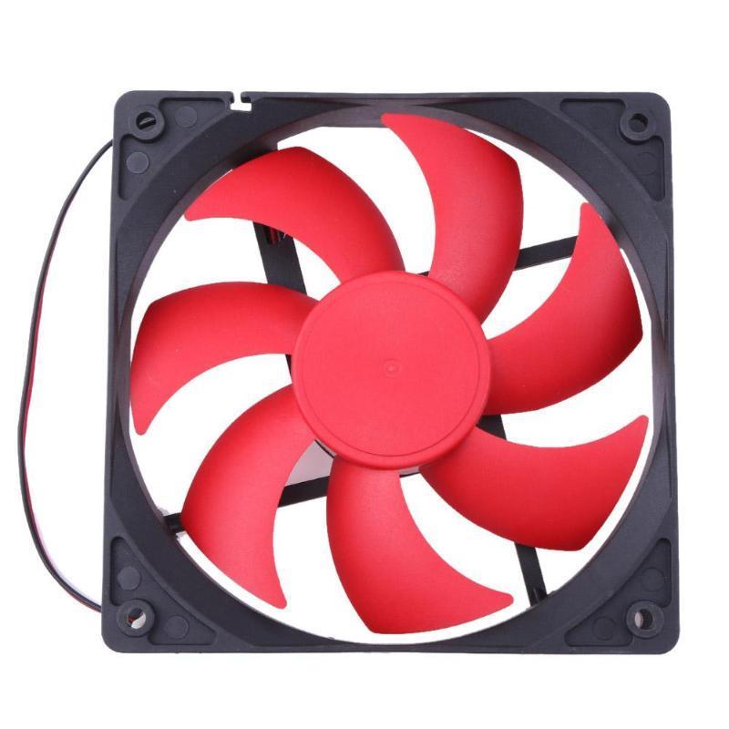 Buy 12cm 120mm DC12V 1800R 120x120x25mm 2Pin Cooling Fan Portable Computer Case Fan for PC New