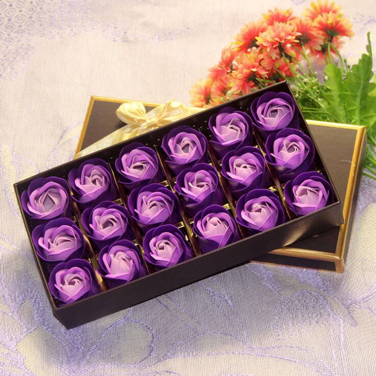 18 roses soap flower gift box wholesale Valentine's Day Christmas 520 creative practical small