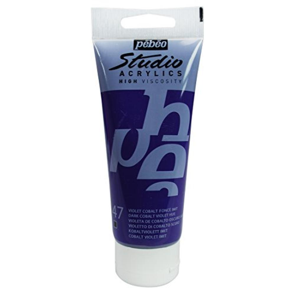 Buy Pebeo Acrylic Paint Studio Acrylic 100ml NO.47 Dark Cobalt Violet