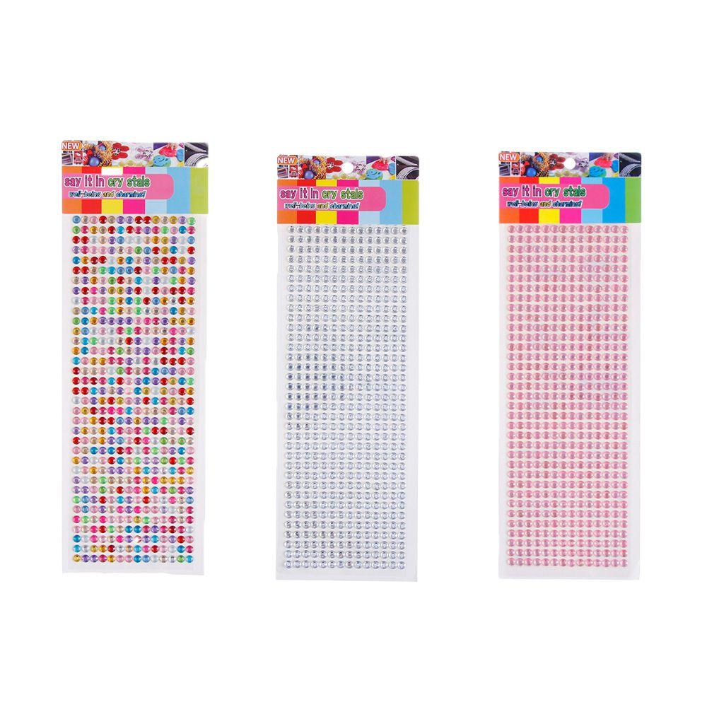 Buy 6mm New Decoration Sewing Fabric Nail Art Crafts Supplies Self Adhesive Rhinestones Sticker