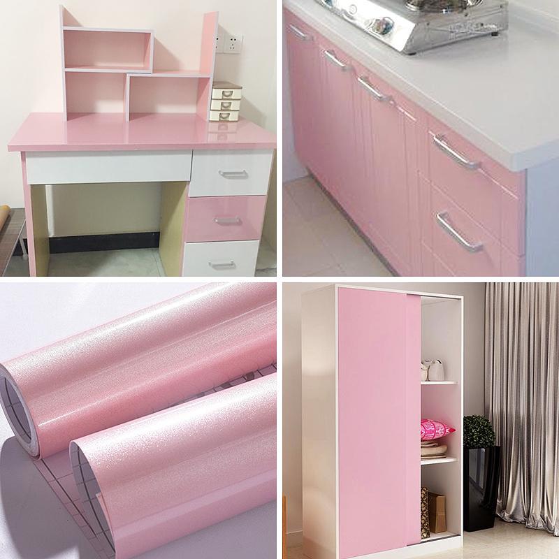 Buy 15M Glossy Solid Color Wallpaper Roll Waterproof Self Adhesive