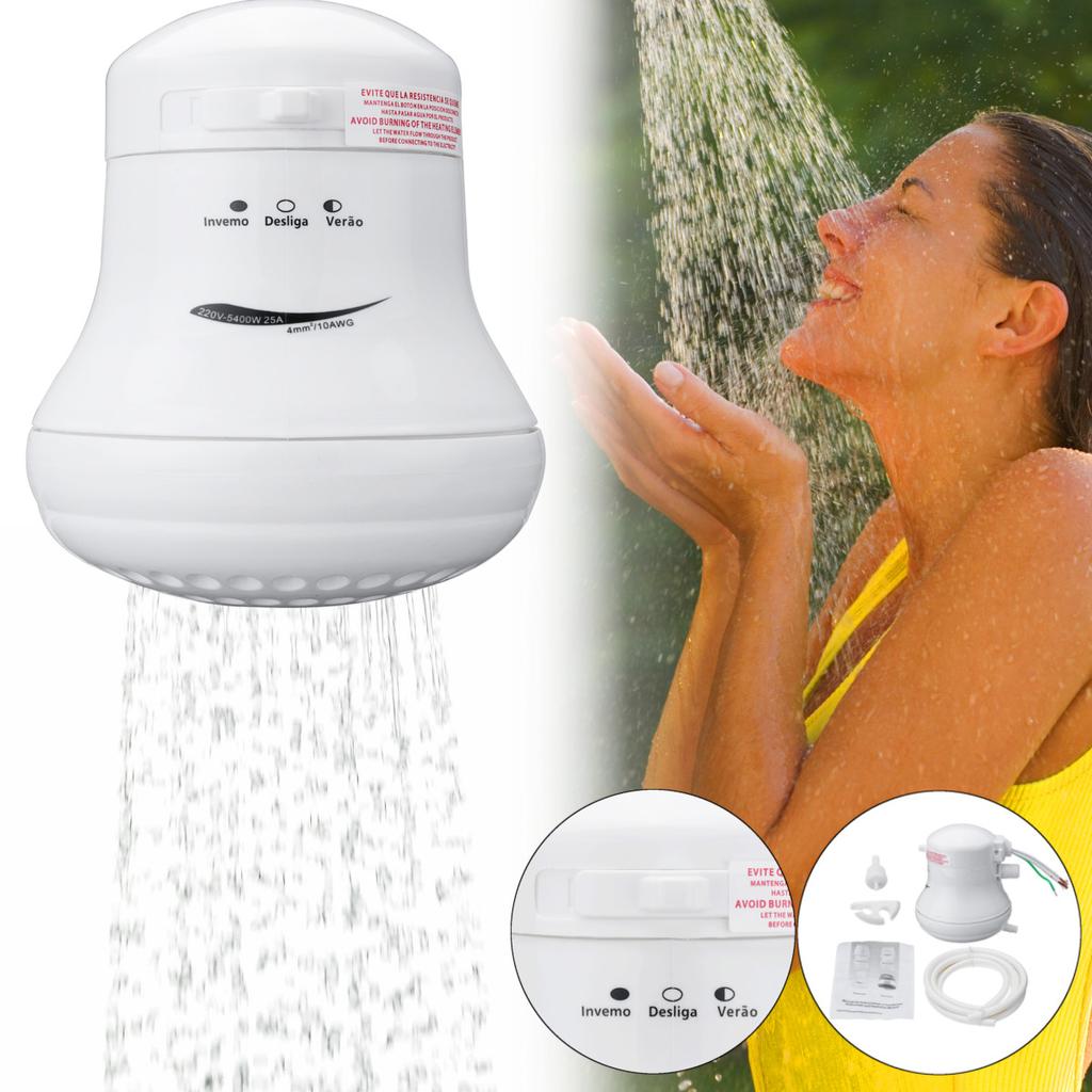 Buy Electric Shower Head 5400W 110V/220V Three Temperature Control