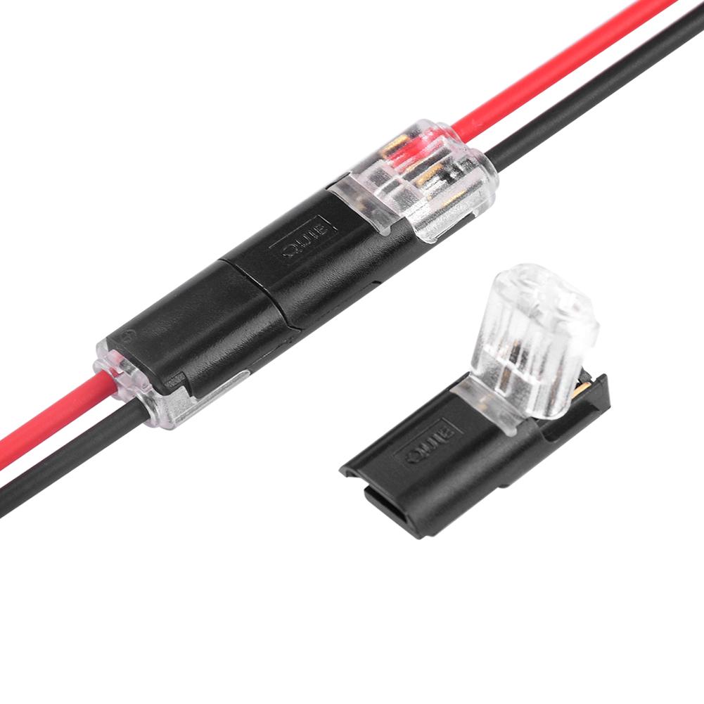 10x 2 Pin Pluggable Scotch Lock Draht Kupfer Stecker Kabel 2220AWG