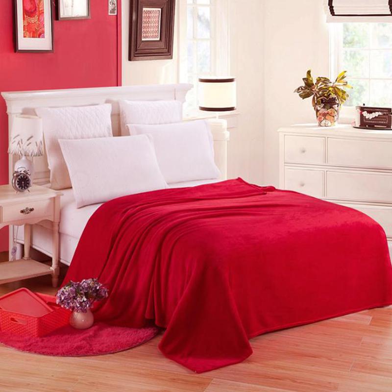 Buy 11 Colors Light Thin Micro Plush Fleece Blankets Soft Warm Blanket Winter Sheet Bedspread