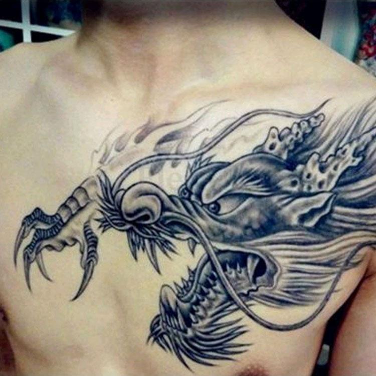 Hot Sale Temporary Tattoo Large 3d Dragon Head Waterproof Removable Arm Leg Body Sticker Koupit Za Nizke Ceny V Internetovem Obchode Joom