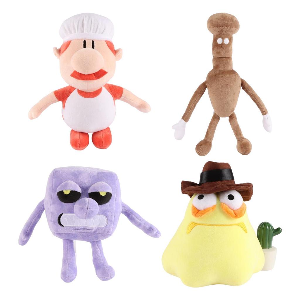 Buy Pizza Tower Plush Toy Peppino Pepperman Pizza Face Tomato Toppin