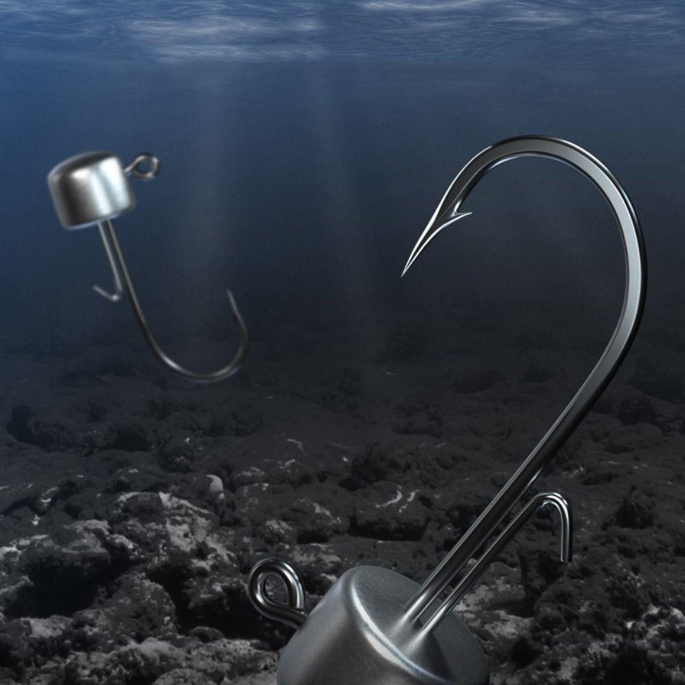 10pcs Stainless Mushroom Jig Head Hook Jig Head Ned Rig Jigs Hooks NED