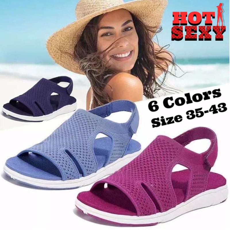 Cheap Women Fashion Velcro Sandals Women Household Slipper Sandals