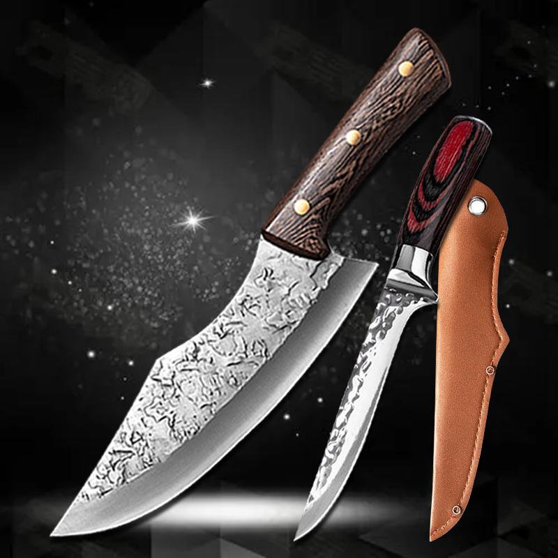 Buy Japanese Knife Set Handmade Steel Kitchen Boning Knives Set Chef