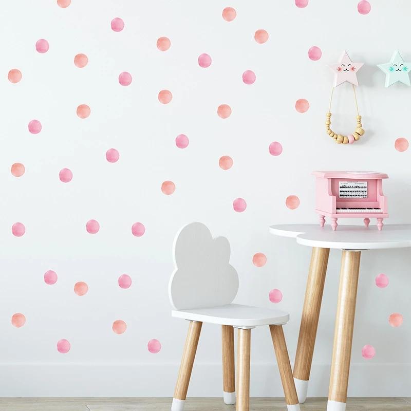 Cheap 12pcs/set Dot Wall Sticker Colorful Dot Art Stickers For Kids