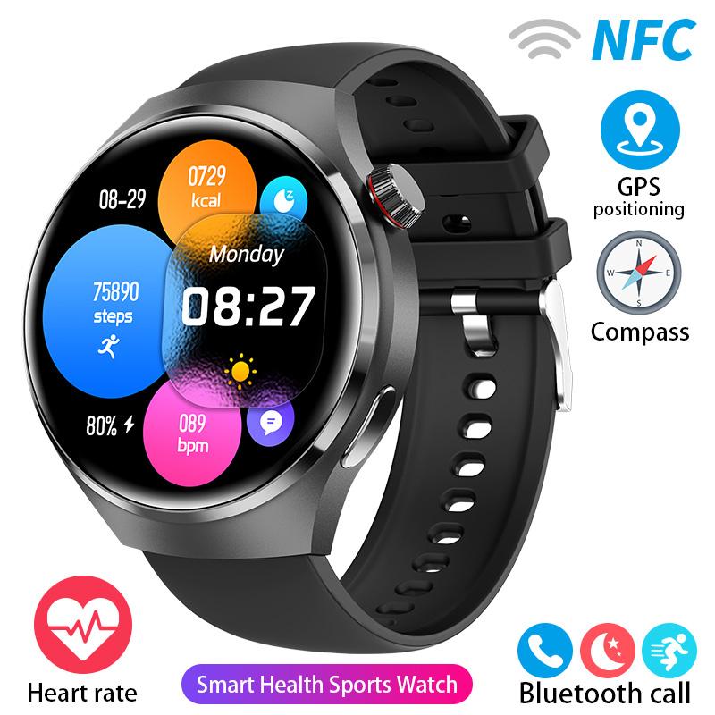 Cheap 2023 NFC Smart Watch Men GT4 Pro 390*390 HD Screen Heart Rate