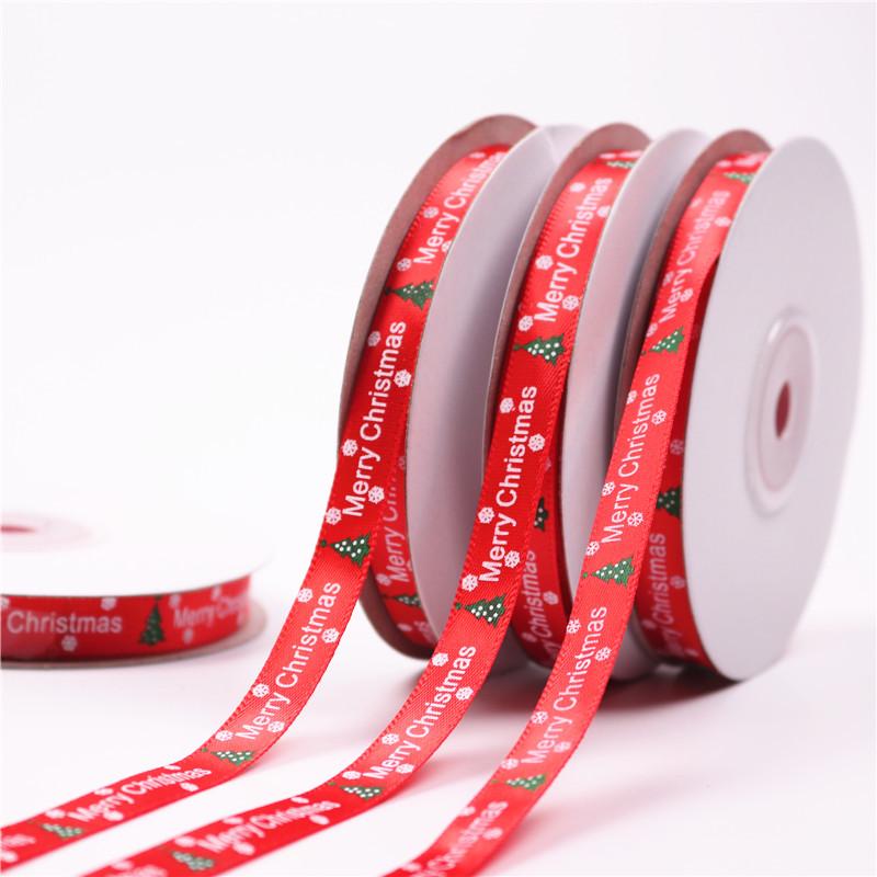 Buy Red Ribbon 1cm Ribbon 2 Color Christmas Tree Ribbon Gift Wrapping