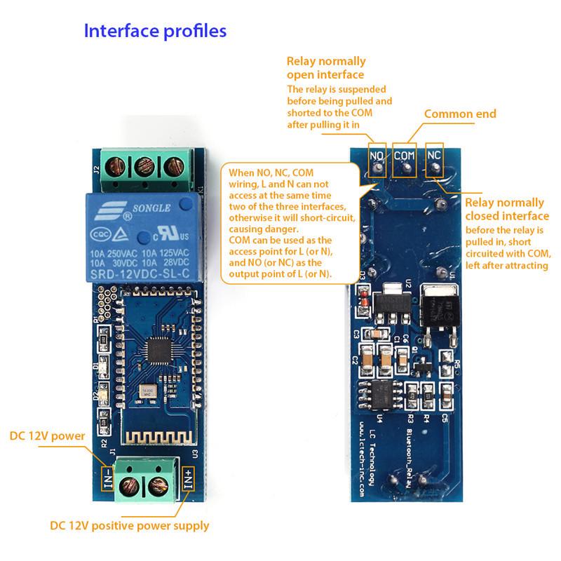 Buy Smart Bluetooth Relay Module Remote Control Switch 12V IOT