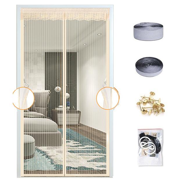 Cheap Door Curtain Net Screen Curtain Mesh Door Velcro