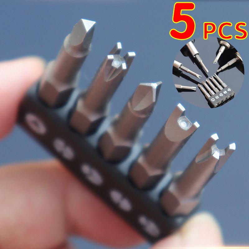 Cheap 5Pcs Specialshaped Screwdriver Set 50mm Ushaped YType Triangle
