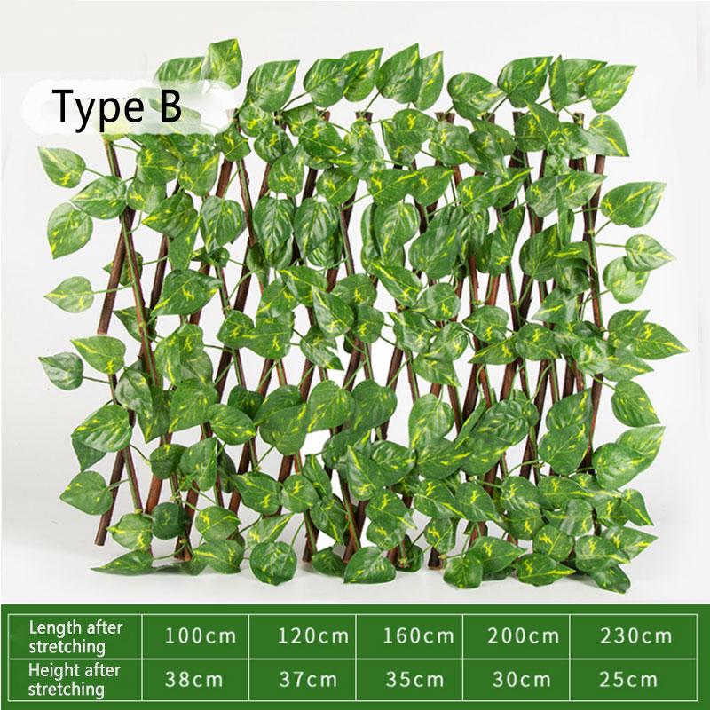 Buy Retractable Faux Ivy Artificial Garden Fence Climbing Frame