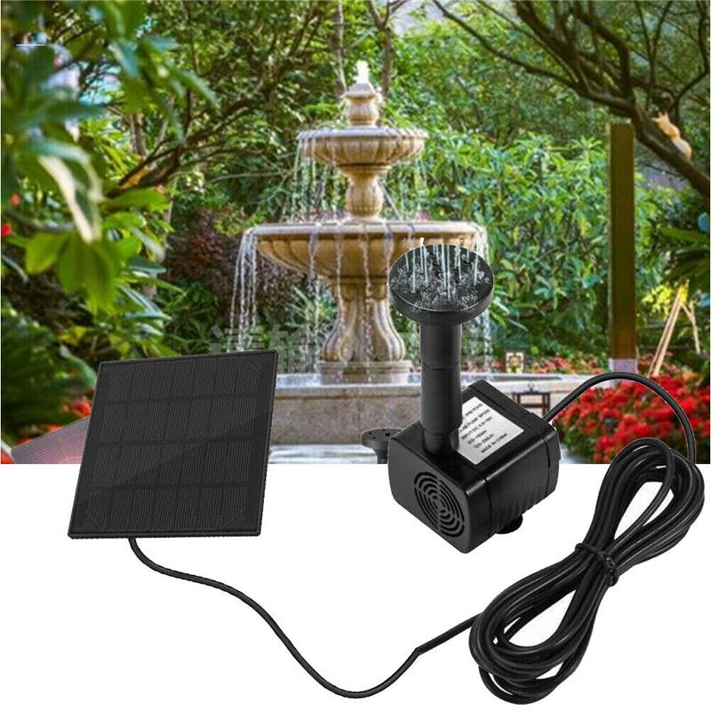 PDTO 200L/H Solar Submersible Water Pump Garden Pool Pond Fountain