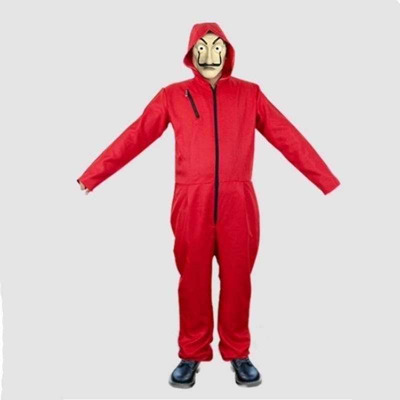 Buy 2019 New La Casa Salvador Dali Red Costume Jumpsuits Cosplay Dali
