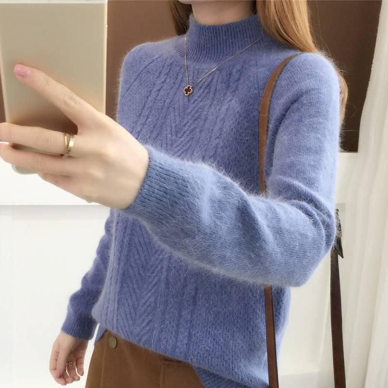 Cheap Cashmere Sweater Women Turtleneck Women's Plus Size Knitted