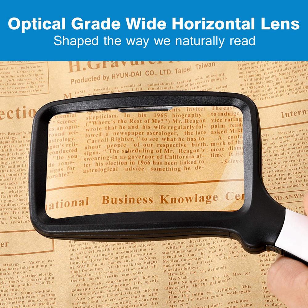 For Reading with 5 Led Lights Low Vision Magnifier LED Loupe Magnifying