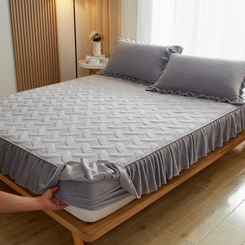 💰Köp billigt online Milk Velvet Mattress Cover Fall/Winter New Style