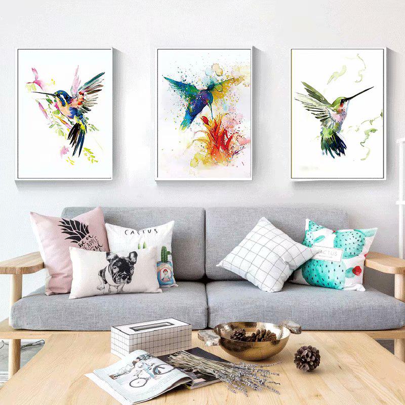 Buy ZOOYA Canvas Poster No Frame Painting Bird Watercolor Art Wall