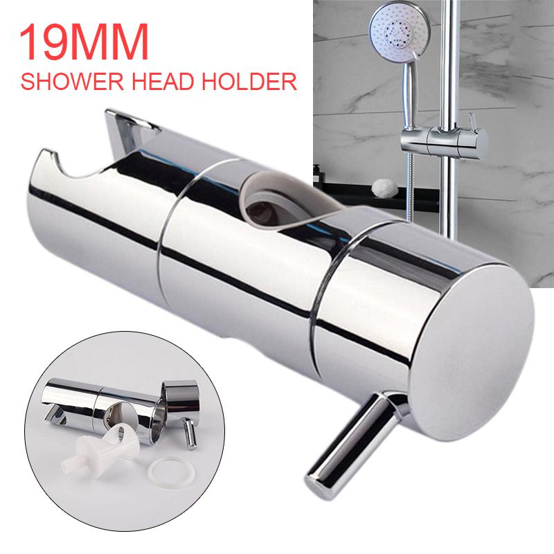 Buy PDTO 19mm Chrome Shower Head Holder Slider Bracket Riser Rail